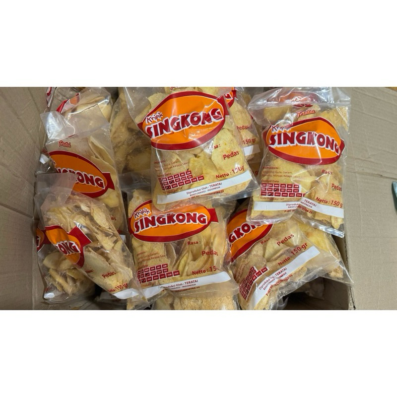 

kripik singkong teratai viral/ ready stock / kripik singkong banyak bumbu