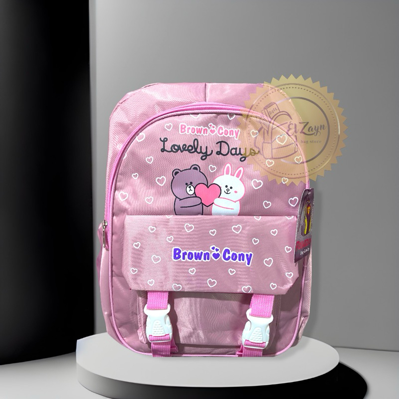 Brown Cony Tas Ransel Lovely Days