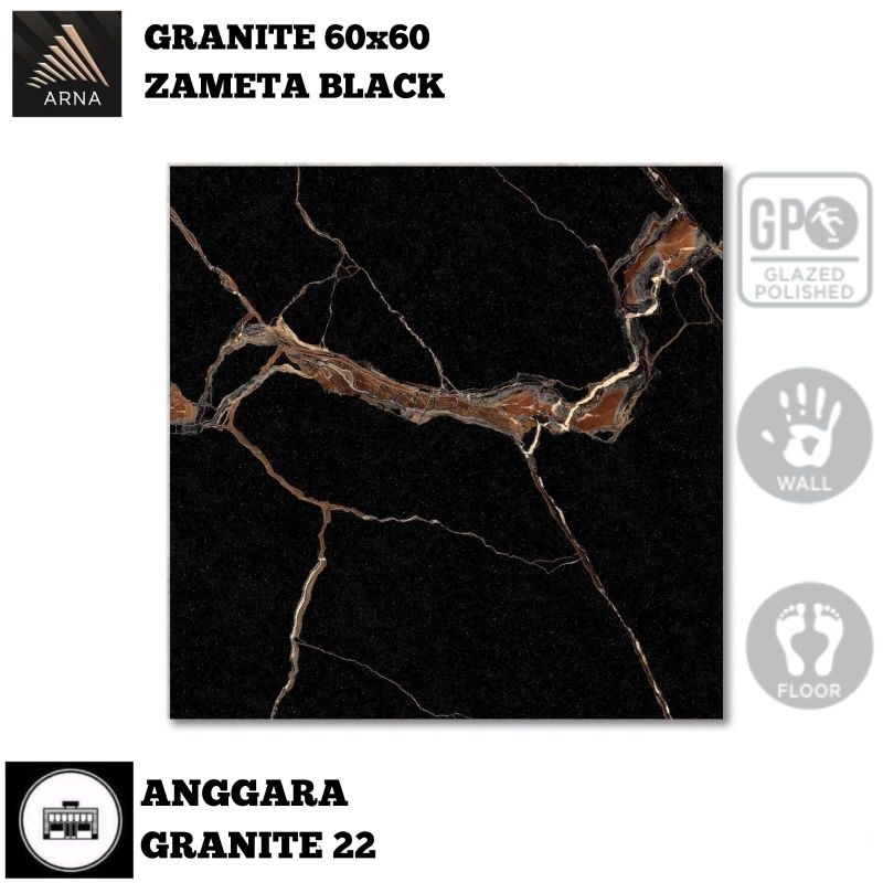 Granit 60x60 Arna Zameta Black