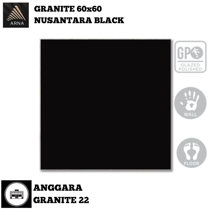 Granit 60x60 Arna Nusantara Black