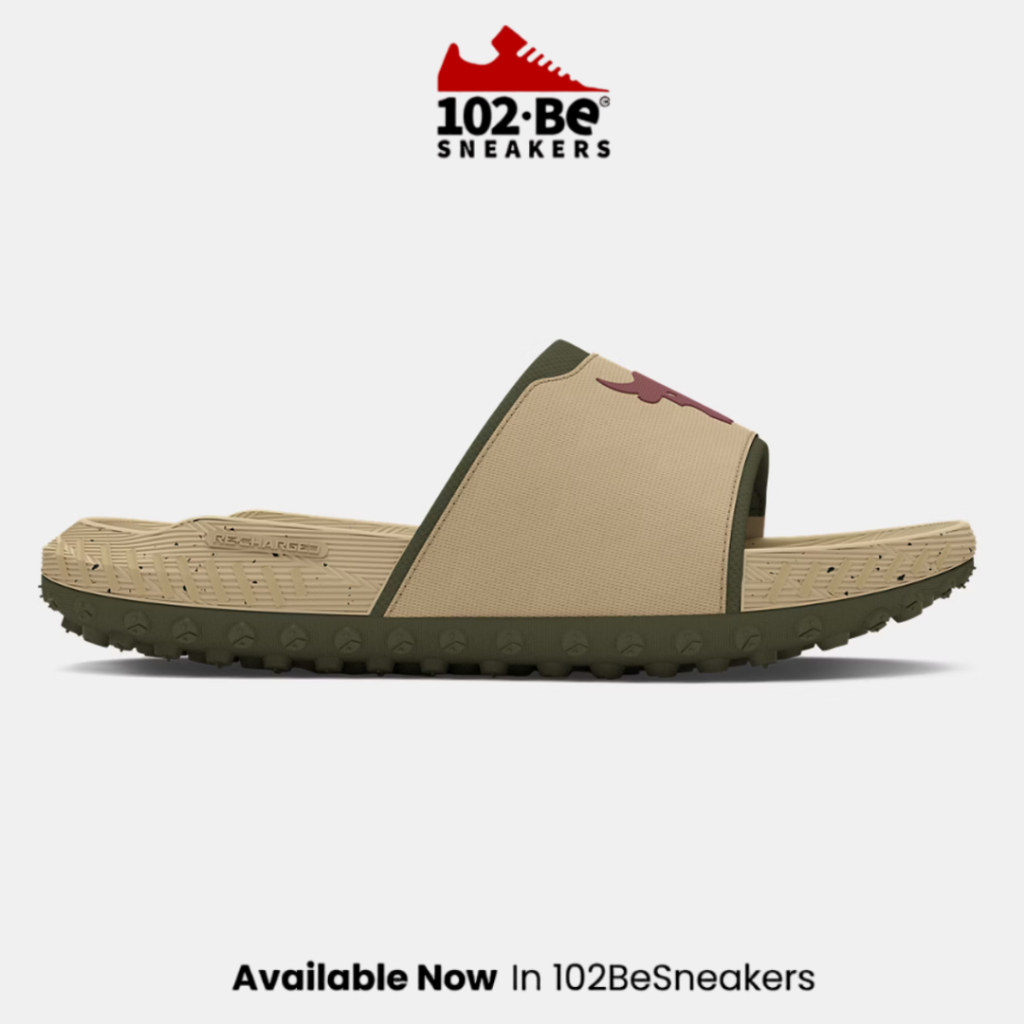 Sandal UA Unisex Project Rock 3 UFC Slides - Desert Sand Original