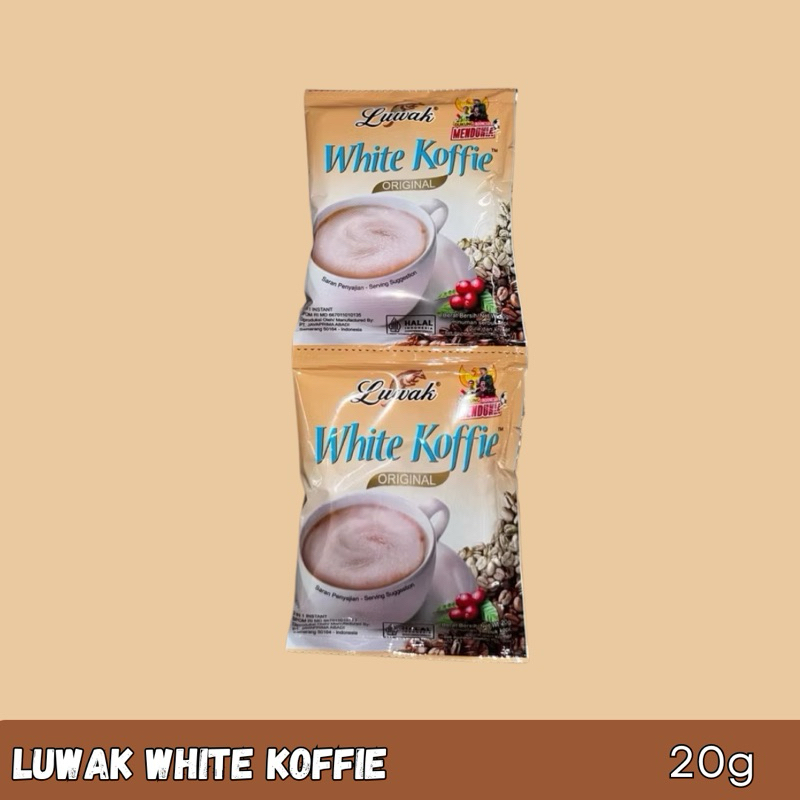 

Kopi Luwak White Koffie 1 renceng isi 10 sachet