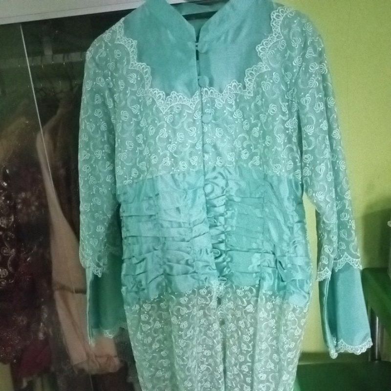 KEBAYA + ROK WARNA HIJAU WARDAH