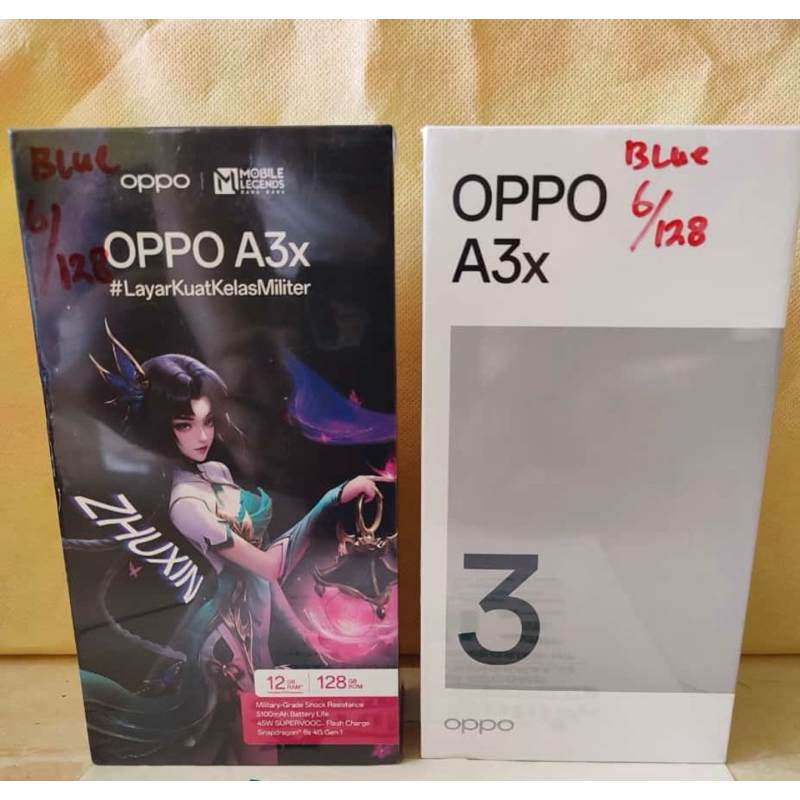 oppo a3x ram 6gb+6gb/128gb