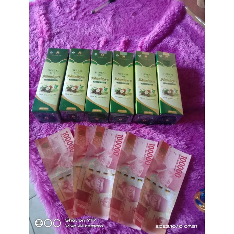 

HERBAL OIL ALMAHYRA PLUS BIDARA PAKET RESELLER ISI 6-10 BOTOL