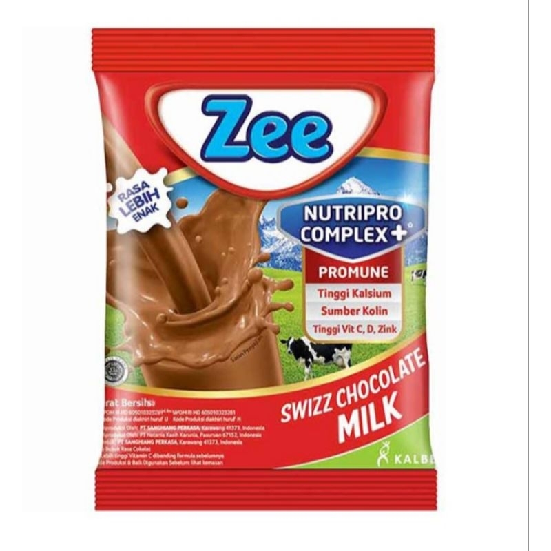 

Zee Nutripro Complex Susu Bubuk Swizz Chocolate isi 10 sachet x 38 gram