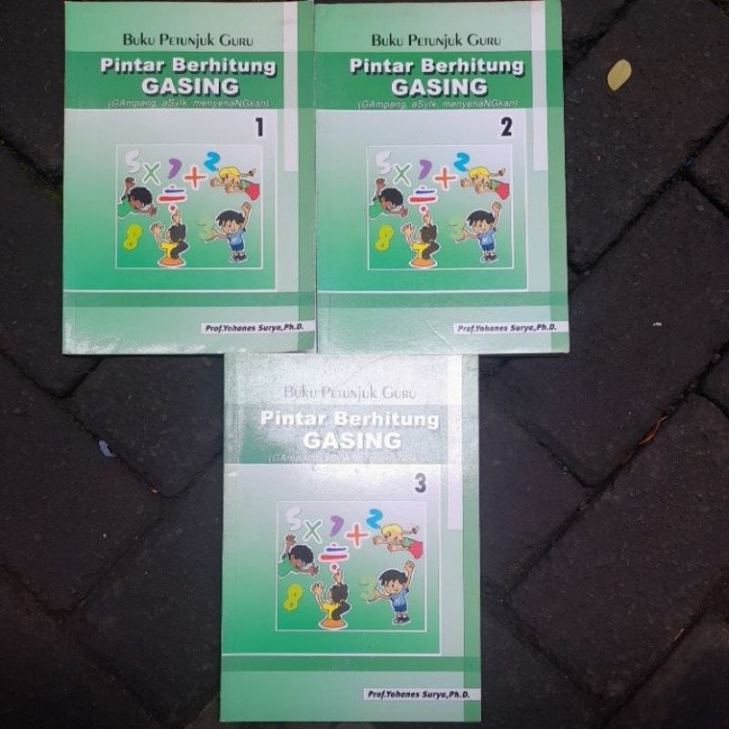 BUKU PETUNJUK  GURU/PINTAR BERHITUNG GASING original
