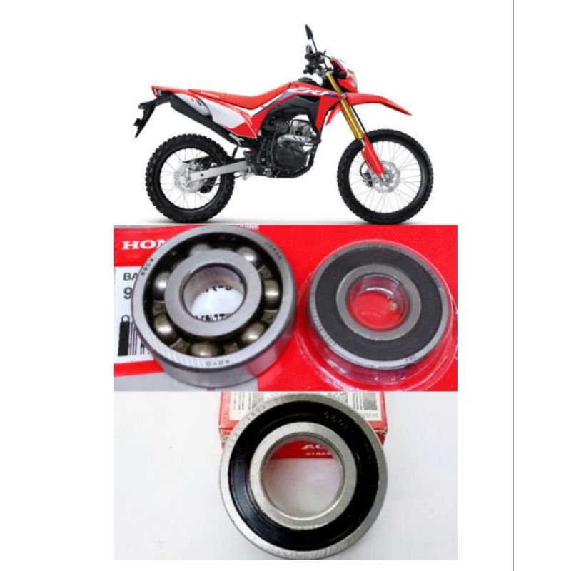 BEARING RODA BELAKANG 6303RS+6203RS+6004 BEARING NAP GEAR HONDA CRF 150L  ORIGINAL