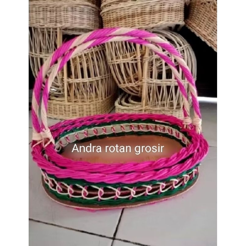 keranjang parcel buah 1 set isi 2, model rantai,