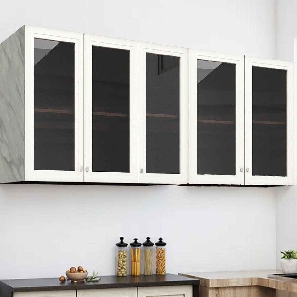 Kitchen Set Lemari Dapur / Rak Gantung / Lemari Gantung (5 Pintu Kaca)