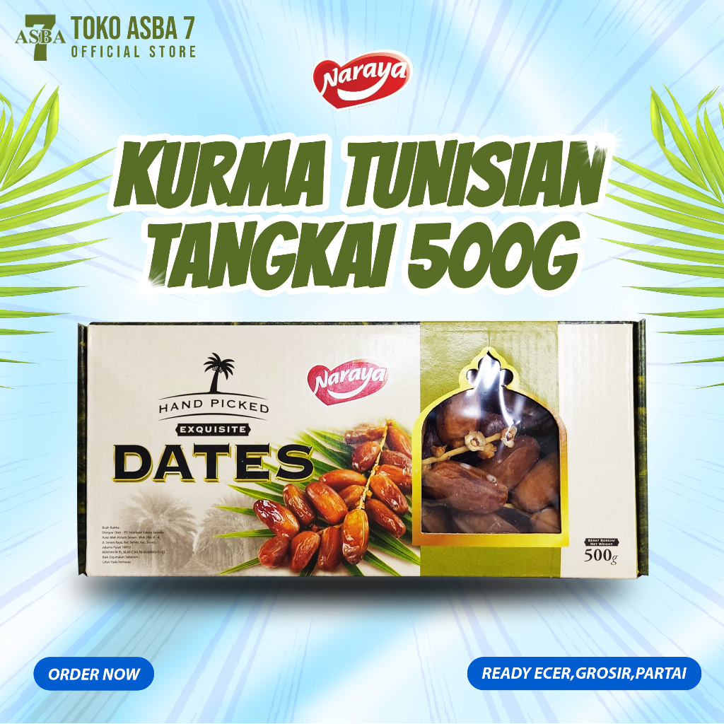

NARAYA KURMA TUNISIA TANGKAI 500G - KURMA TUNISIA