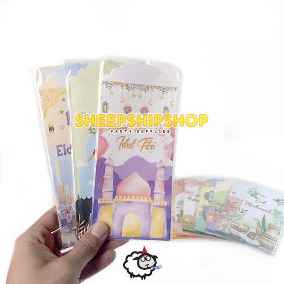 

AMPLOP LEBARAN 16,5X8,5 CM ( ISI 8PCS ) Amplop Uang THR Idul Fitri Ramadhan