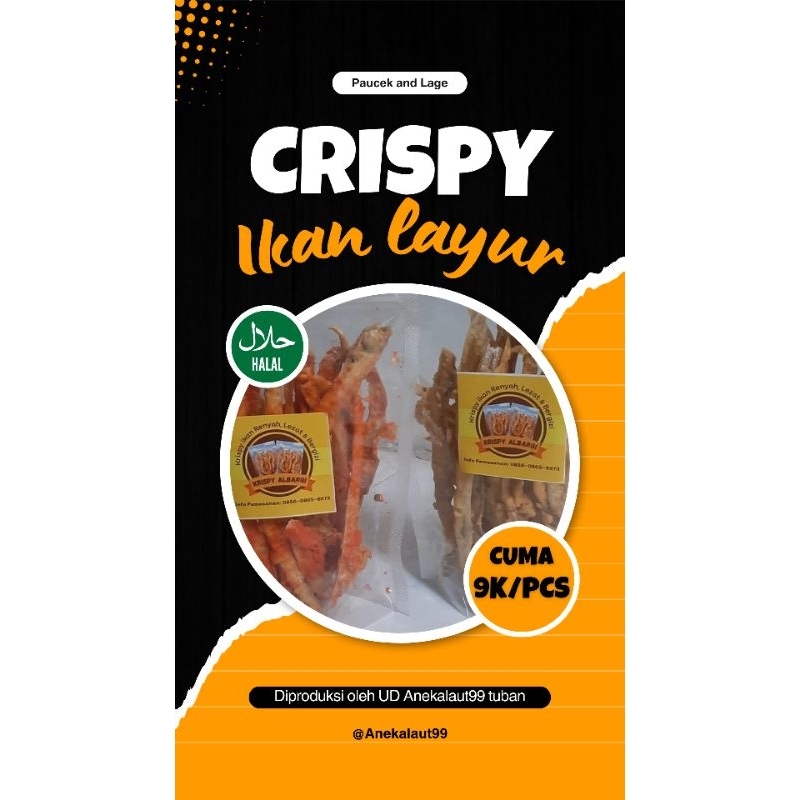 layur crispy - Layur goreng crispy - layur tawar crispy