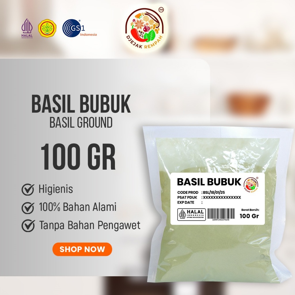 

Basil Bubuk / Basil Powder Premium (Kemasan 100 Gram - 500 Gr)