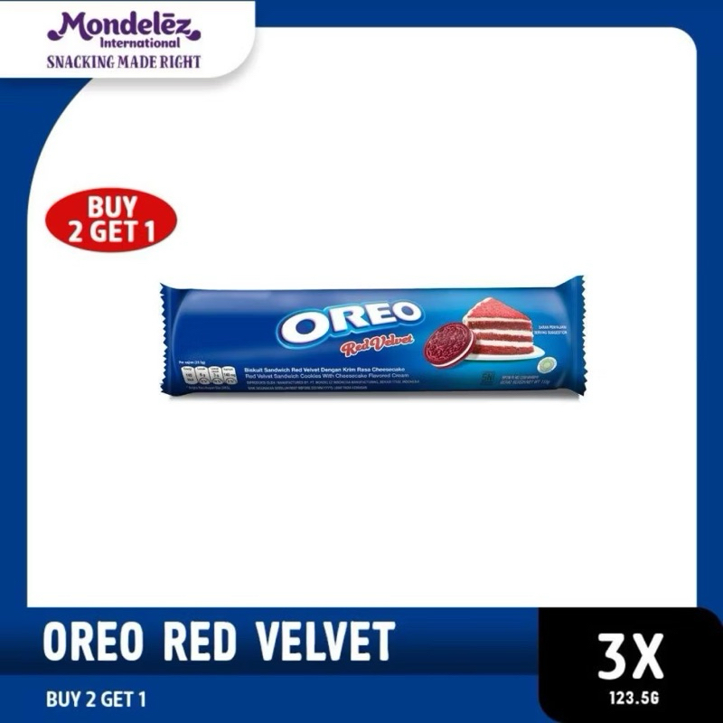 

Oreo rasa Red Velvet 24x 123gr