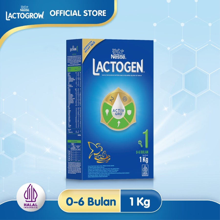 

Nestlé LACTOGEN 1 Susu Formula 0-6 bln Box 1Kg