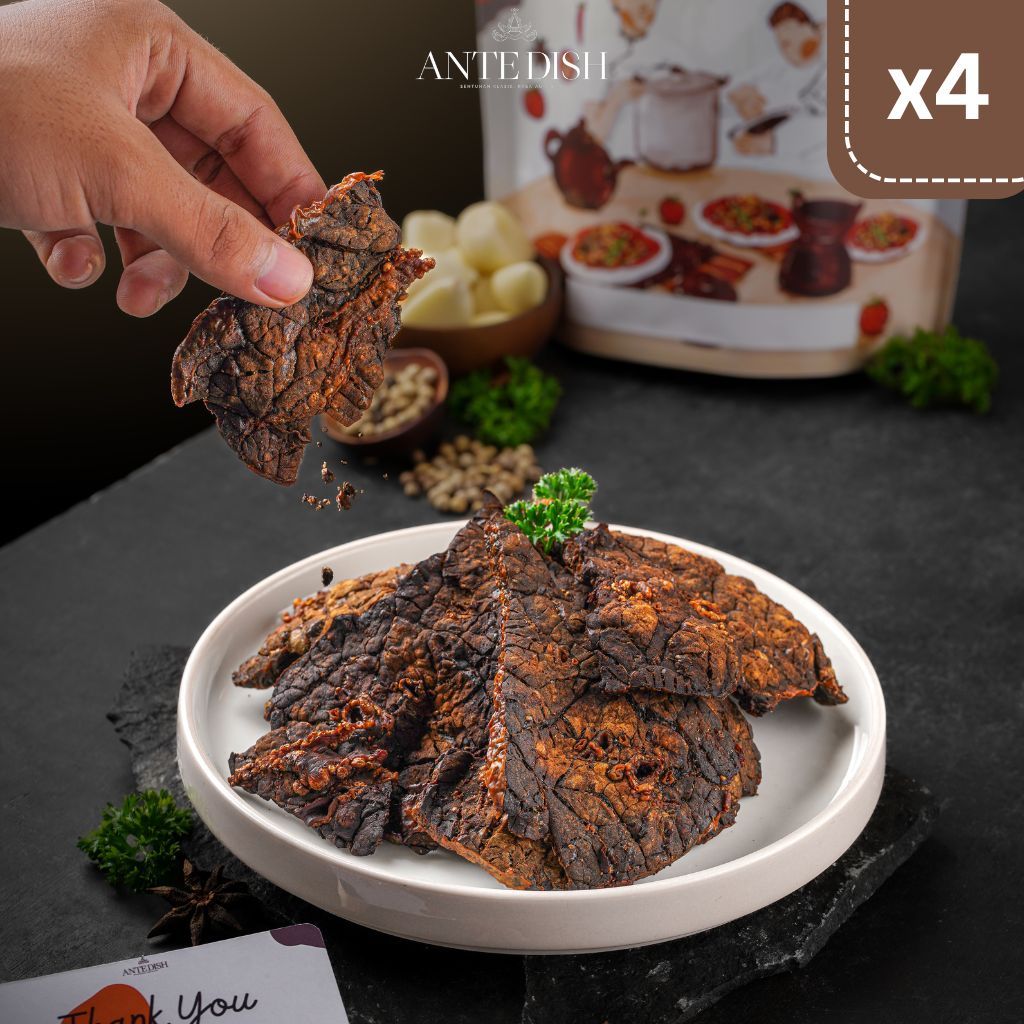

Ante Dish Dendeng Paru Krispi Kemasan 200gr 4 Pouch