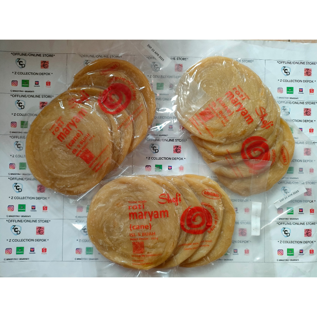 

Roti Maryam Original Frozen Pack isi 5 pcs