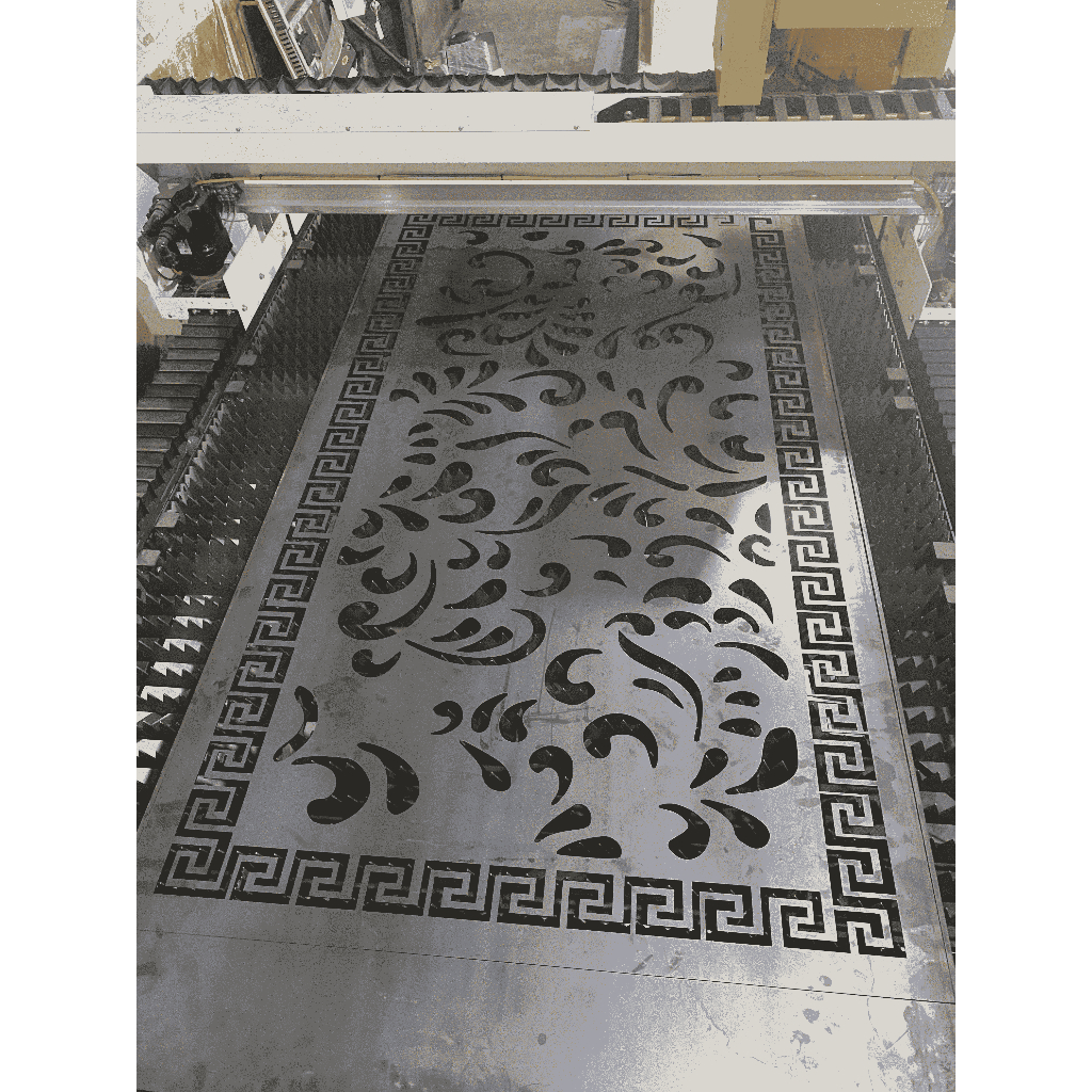 jasa laser cutting besi 4MM 4 MM potong custom kustom motif bulat bulet profil pagar jendela pintu s