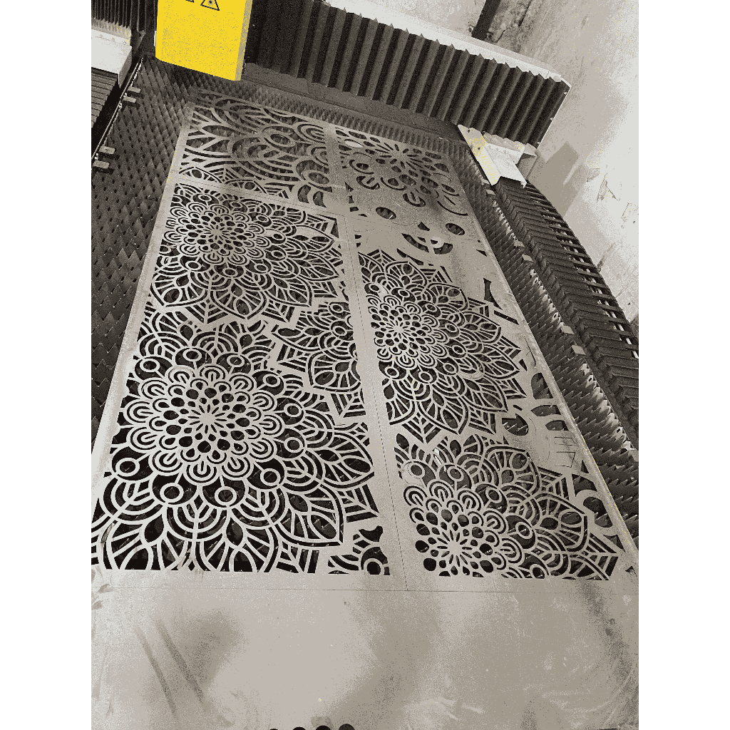 jasa laser cutting besi 2MM 2 MM potong custom kustom motif bulat bulet profil pagar jendela pintu s