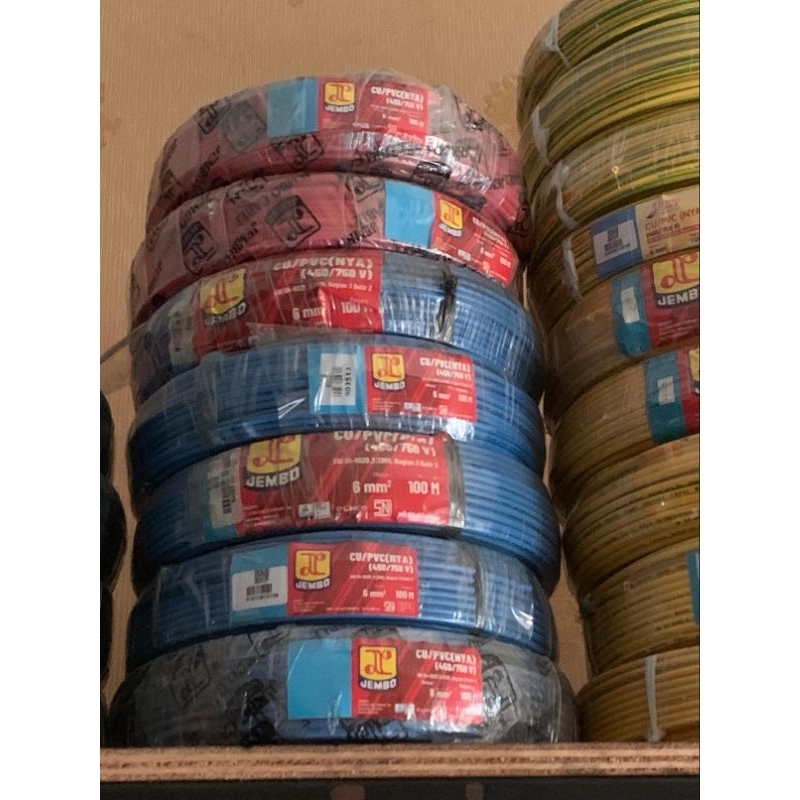 jembo cable NYA 6 mm kabel tunggal kawat tembaga