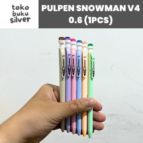 

(1PCS) Eceran Ballpoint / Bolpen Snowman V4 V-4 Fine Point 0.7 Surabaya