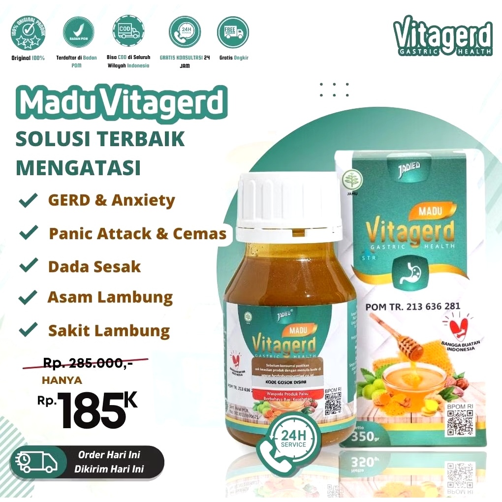 

[FLASH SALE ] Vitagerd Madu Vitsi Terbaik Menguatasi