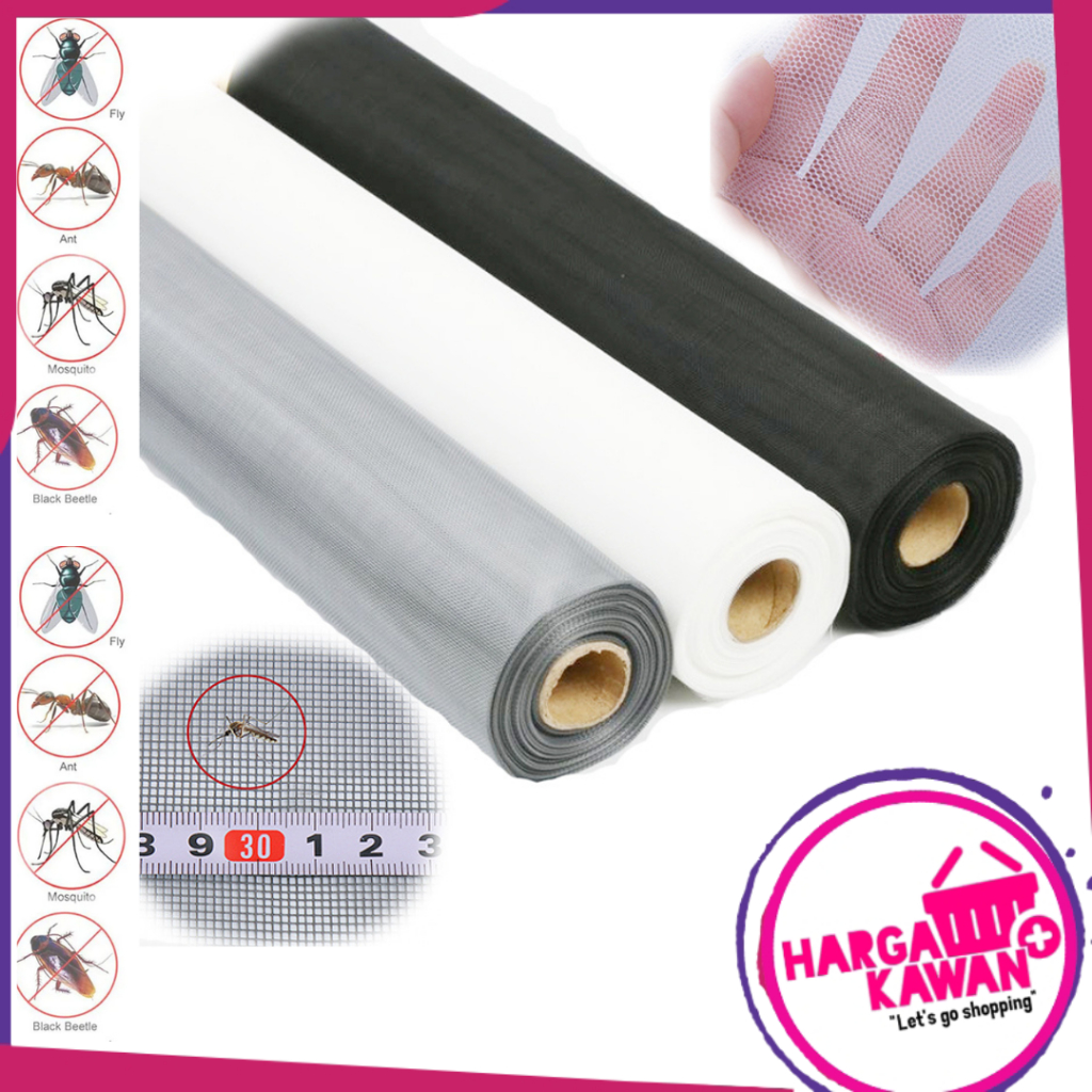 Kasa Nyamuk Jaring Ventilasi Anti Nyamuk dan Serangga - Pilihan Warna dan Ukuran Tebal dan halus