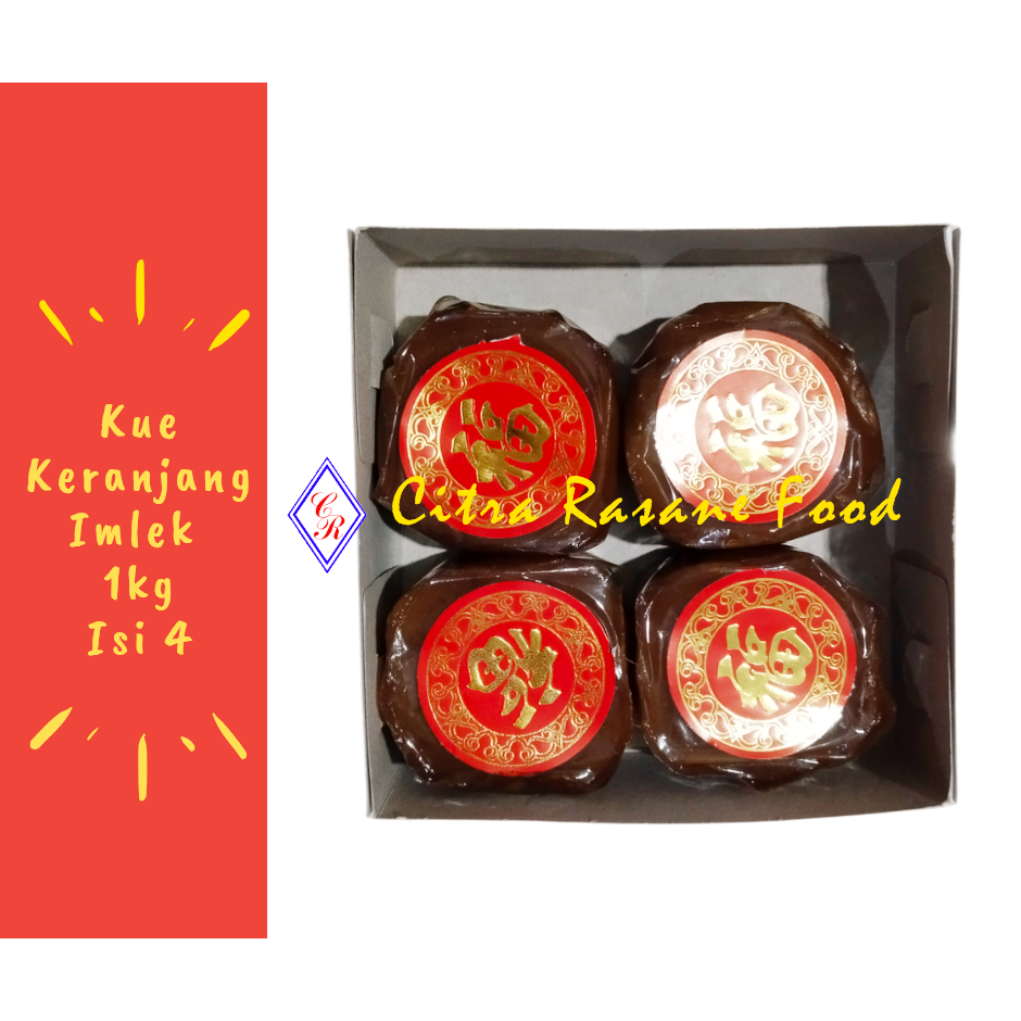 

Kue Keranjang Imlek / Kue Cina 1kg Isi 4