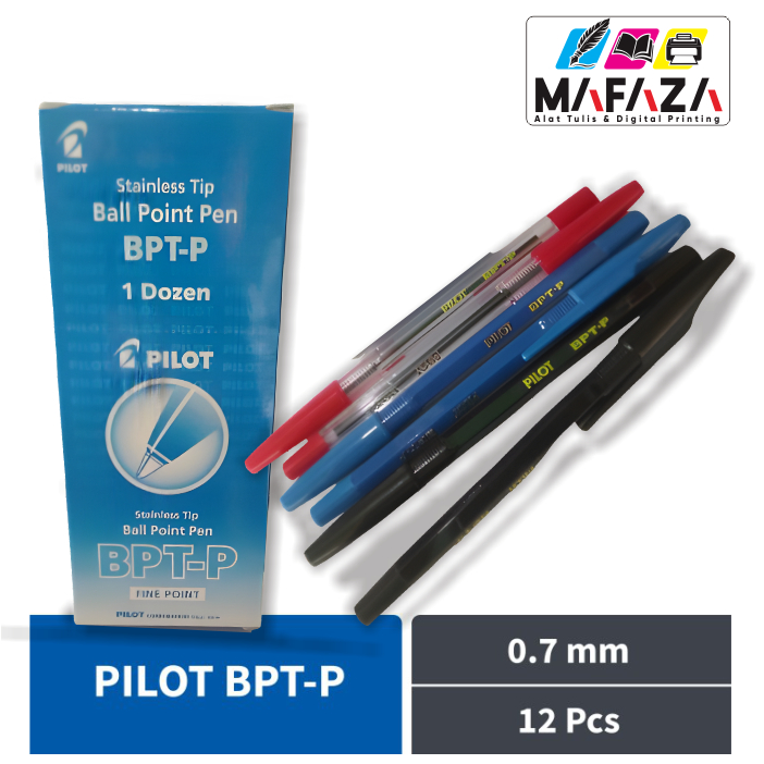 

Pulpen Pilot BPTP Hitam, Biru, Merah / Ball Pen / Pena Pilot BPTP Fine Point (1 Kotak)