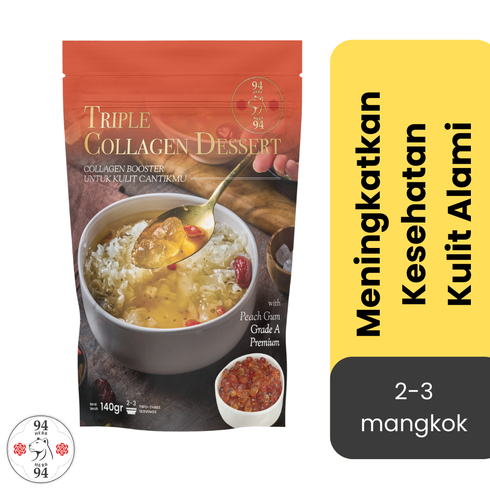 

Triple Collagen Dessert Lengkap Premium / Peach Gum / Snow Bird Nest / Minuman Collagen Booster