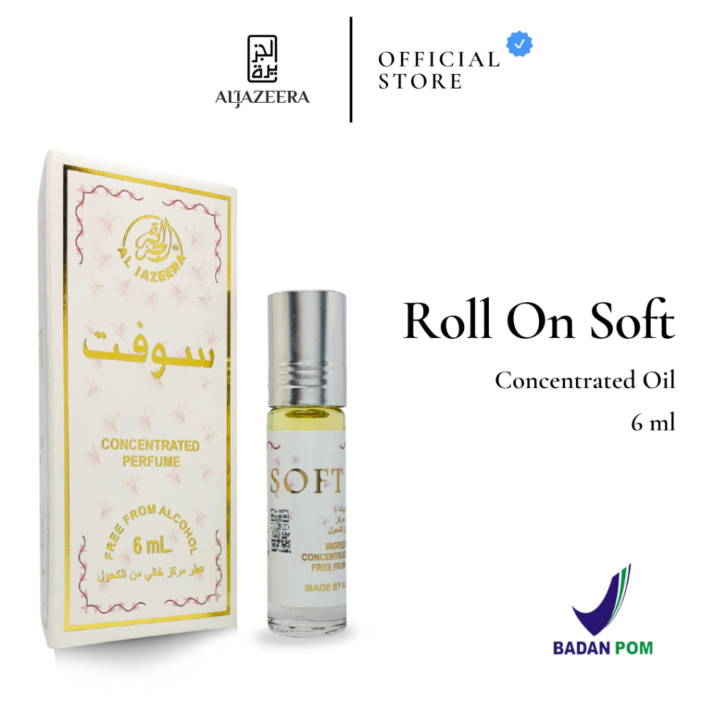 Soft Parfum Roll On Arab 6 ml Non Alkohol | Minyak Wangi Concentrated Oil | Original Segel Pabrik | 