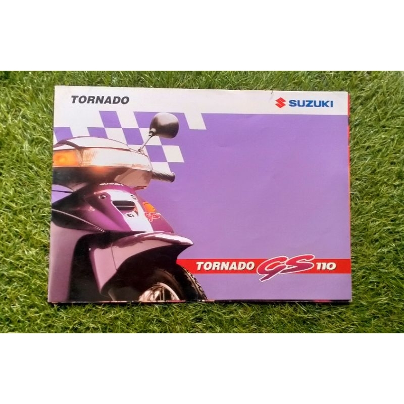 BROSUR POSTER SUZUKI TORNADO GS HITAM UNGU - FLYER SPESIFIKASI RC110 CSDS TORNADO HITAM MERAH 1994 O