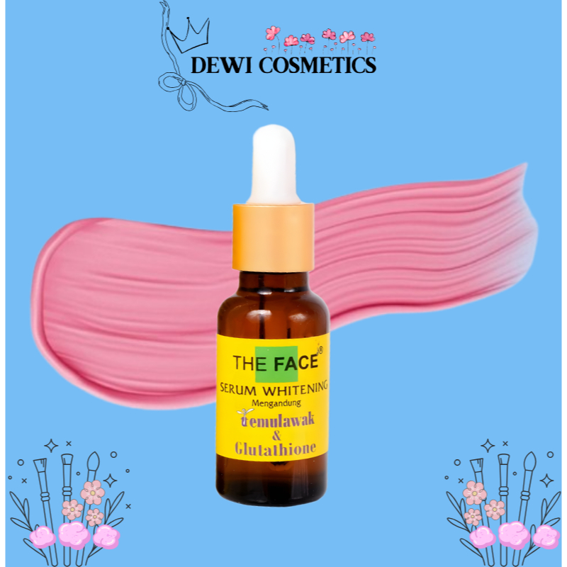 THE FACE Temulawak Whitening Serum with Glutathione 20ml - Serum Perawatan Kulit Wajah