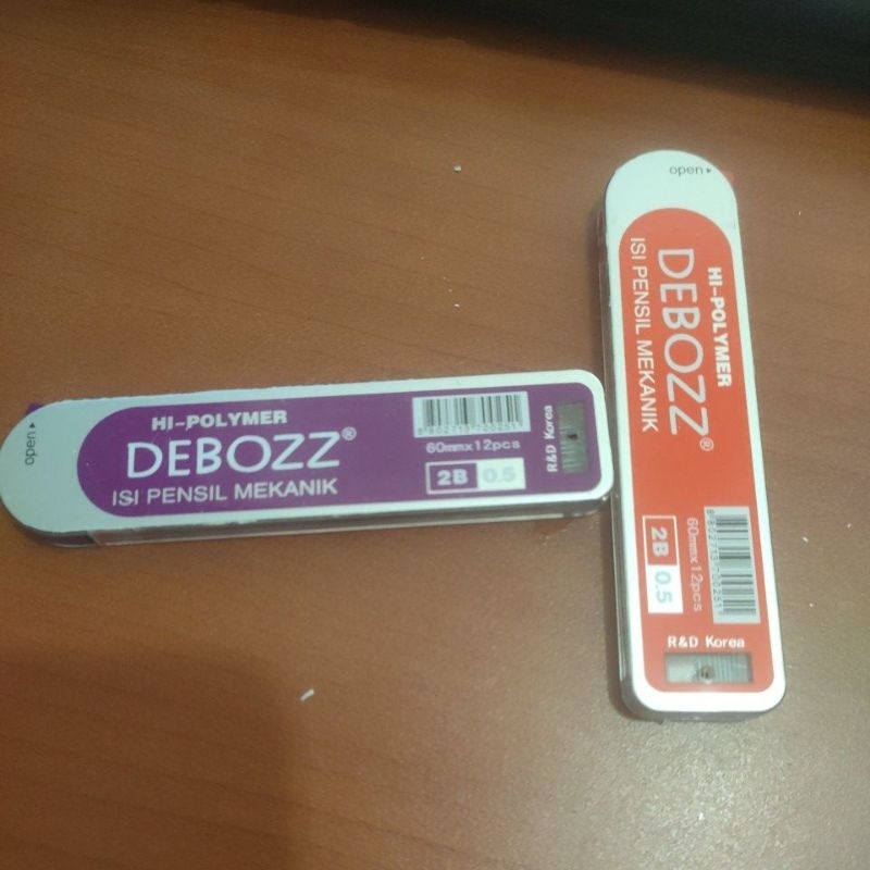 

isi pensil mekanik debozz 2B 0,5 isi 12 pcs