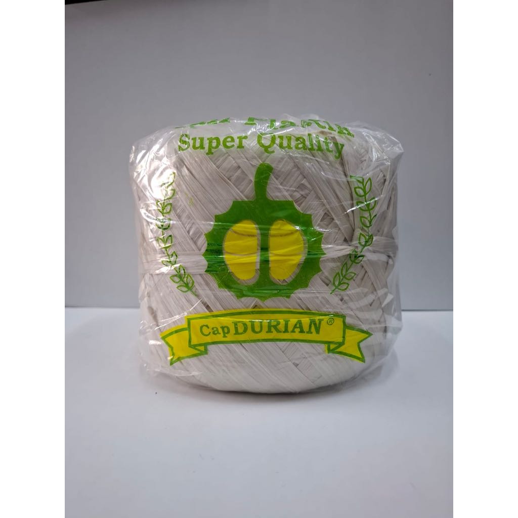 

Talia Rafia Plastik cap Durian Putih/Hitam