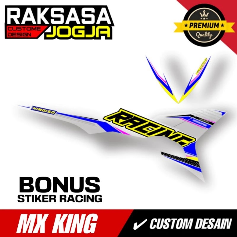 STRIPING CUSTOM MX KING EXCITER / YAMAHA SNIPER 150 MXi / DASAR HITAM / STRIPING YAMAHA Y15ZR / EXCI