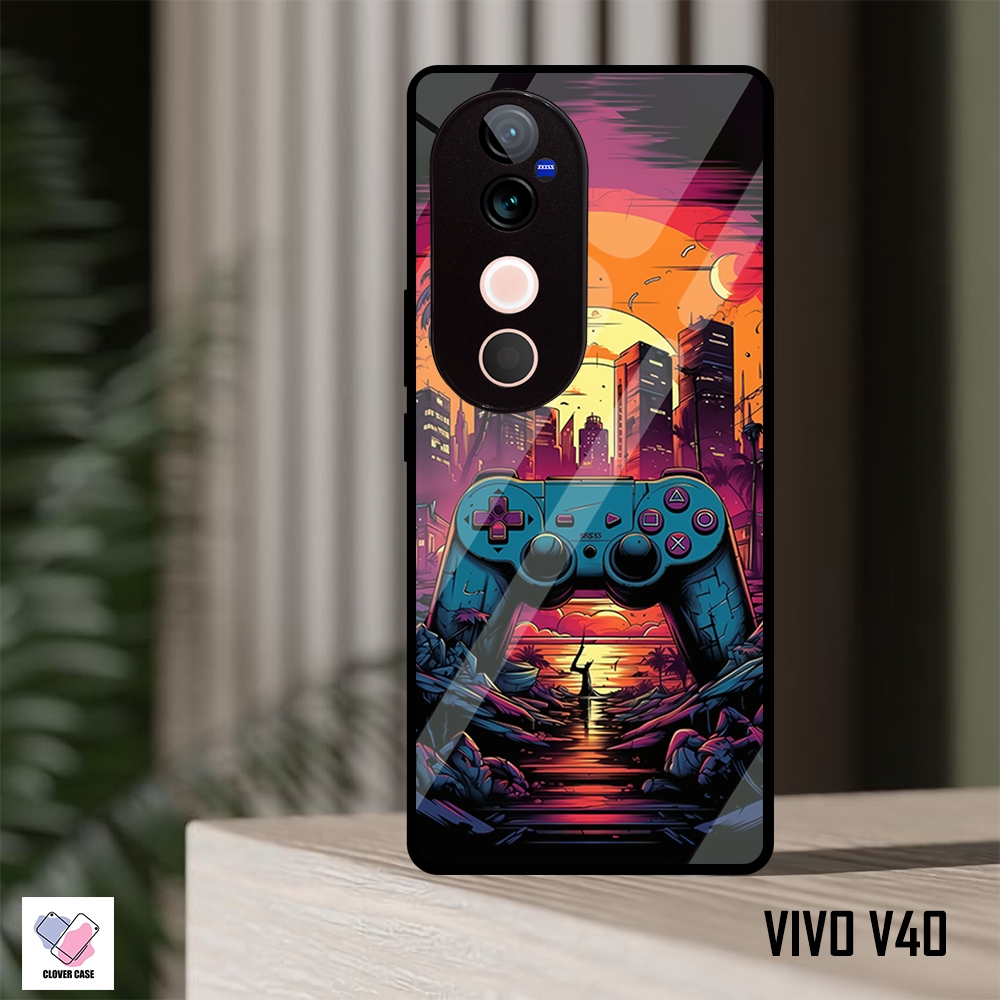 [ML19]  Case Glossy Case | VIVO V40 | CASE KEKINIAN LUCU |  Casing Hp Kilau Motif GAME