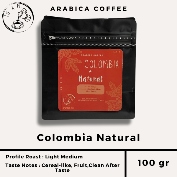 

10AM ROASTERY - Kopi Arabika Colombia Natural (100 gr)