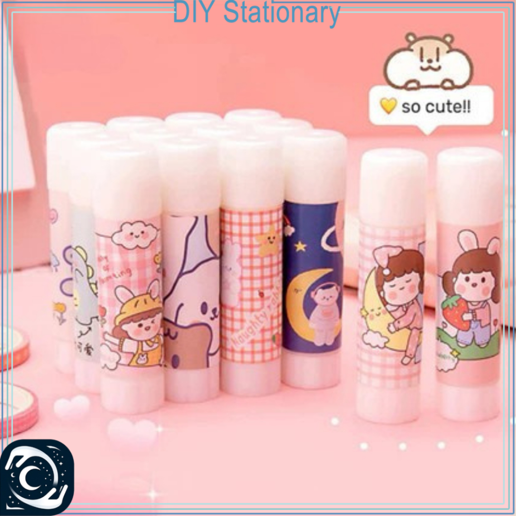 

Lem Stick Padat Karakter Lucu Capybara Glue Buat Tempel Kertas Journaling