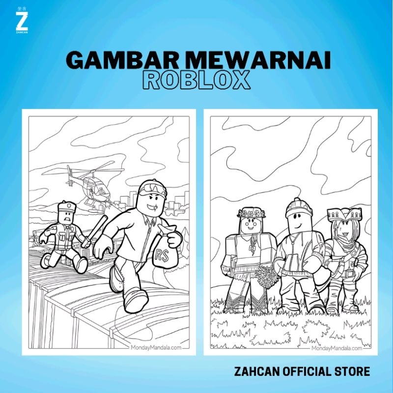 

Kertas Gambar Mewarnai A4 [ Roblox ]
