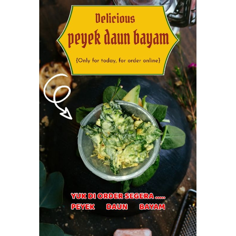 

peyek daun bayam/keripik bayam /snack daun bayam