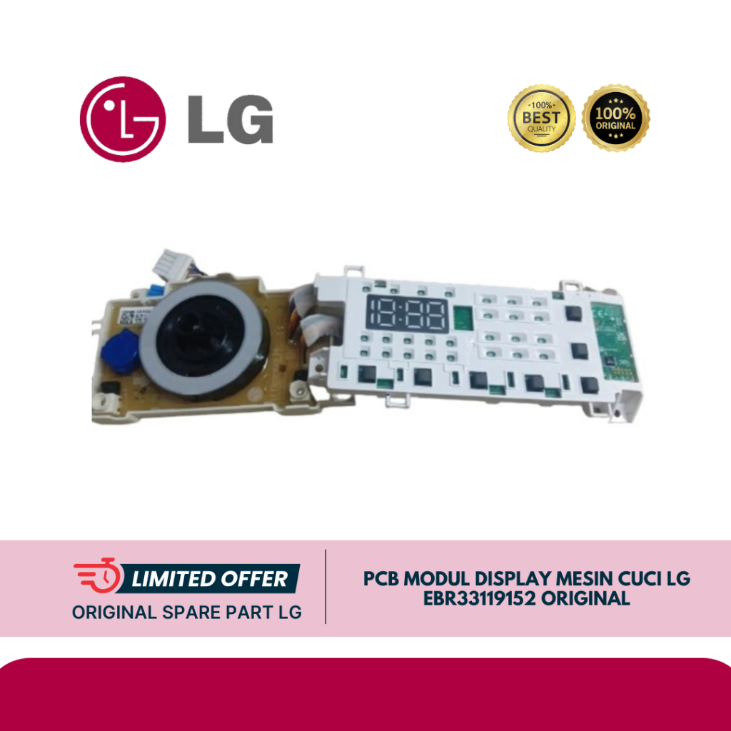 PCB MODUL DISPLAY MESIN CUCI LG FV1450H1B EBR33119152 ORIGINAL