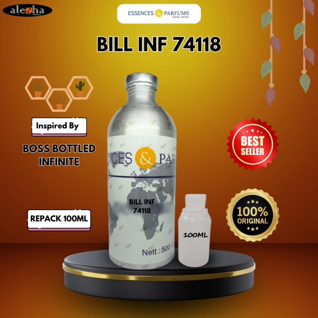 BIBIT PARFUM MURNI BILL INF 121 / BOSS BOTTLED INFINITY (ESSENCES) 100ML REPACK
