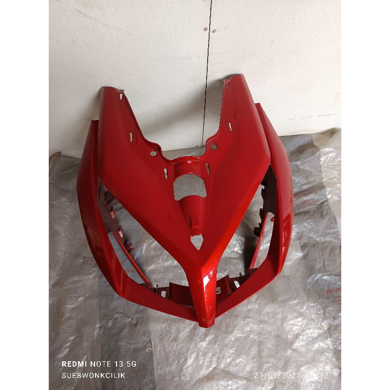 64301-KVB-N50CSR panel tameng depan honda vario110 techno merah original AHM