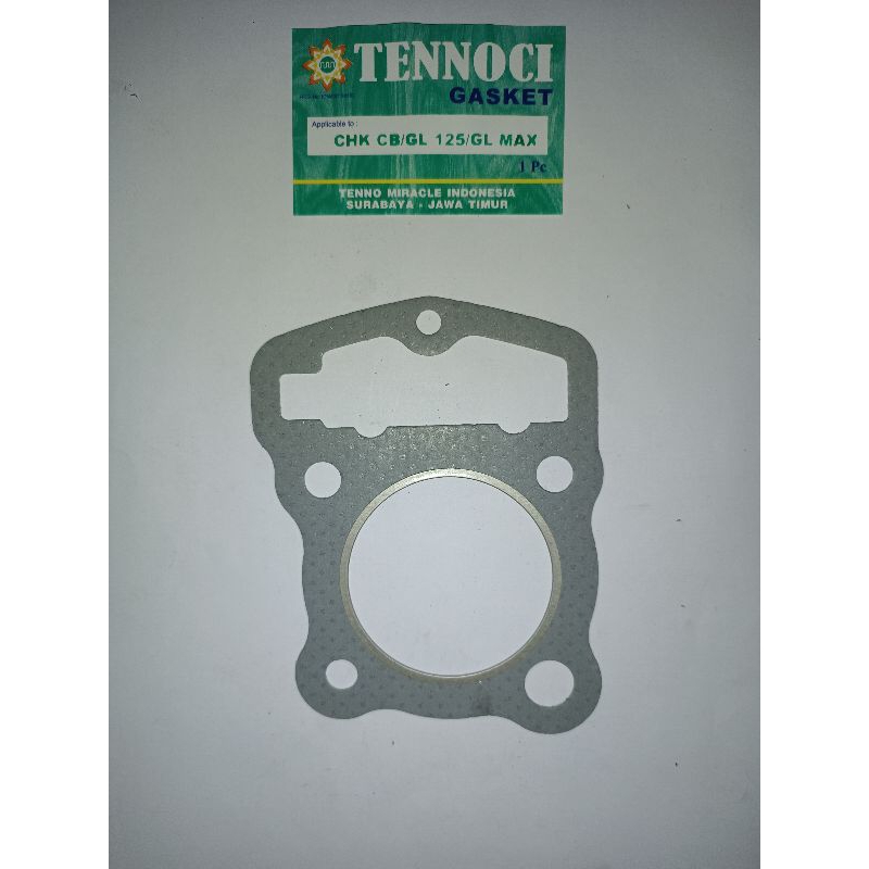 PAKING HEAD BLOK CYLINDER HEAD BLOK KLINGRIT CHK TENNOCI HONDA CB125 CB 125 / GL 125 GL125 / GL MAX