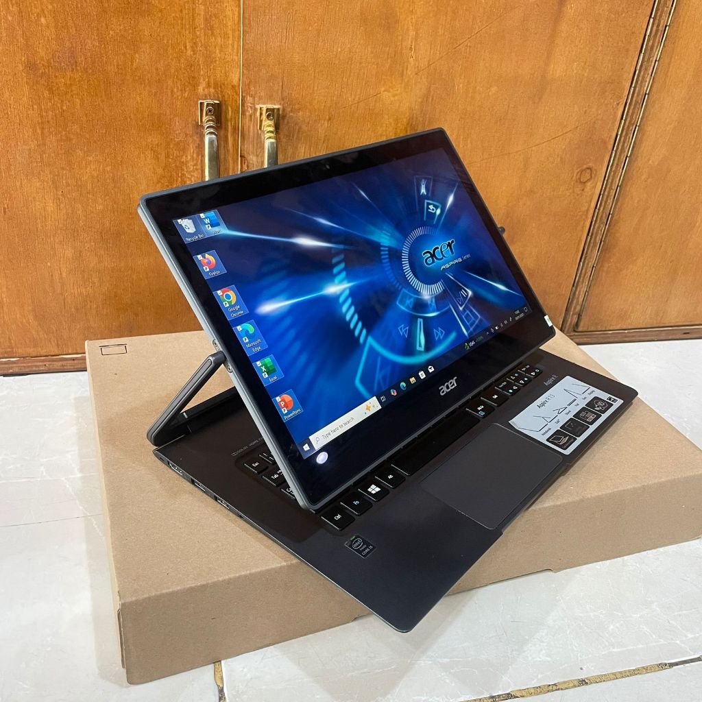 Laptop Acer Aspire R 13 R7-317T, Rotasi 6 In 1, Intel Core i5-5200U, Ram 4/128Gb+128Gb, Touchscreen,