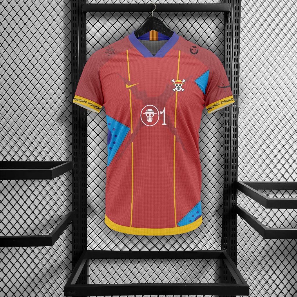 JERSEY ONE PIECE X NIKE RED FULLPRINT FREE NAMESET // JERSEY ONE PIECE FAUNTASTIC