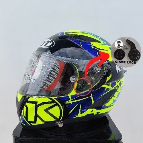 VISOR LOCK KYT VENDETTA 2 FALCON ORIGINAL KYT 100% / PENGUNCI KACA HELM VENDETTA 2 FALCON