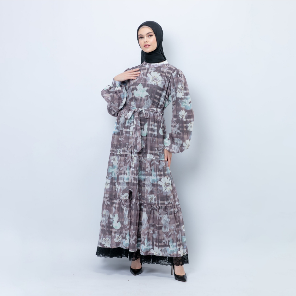 KUDUNG Dress Terusan Gamis Printed - Nawal Dress
